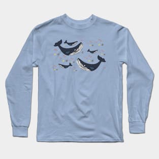 Blue Whale Long Sleeve T-Shirt